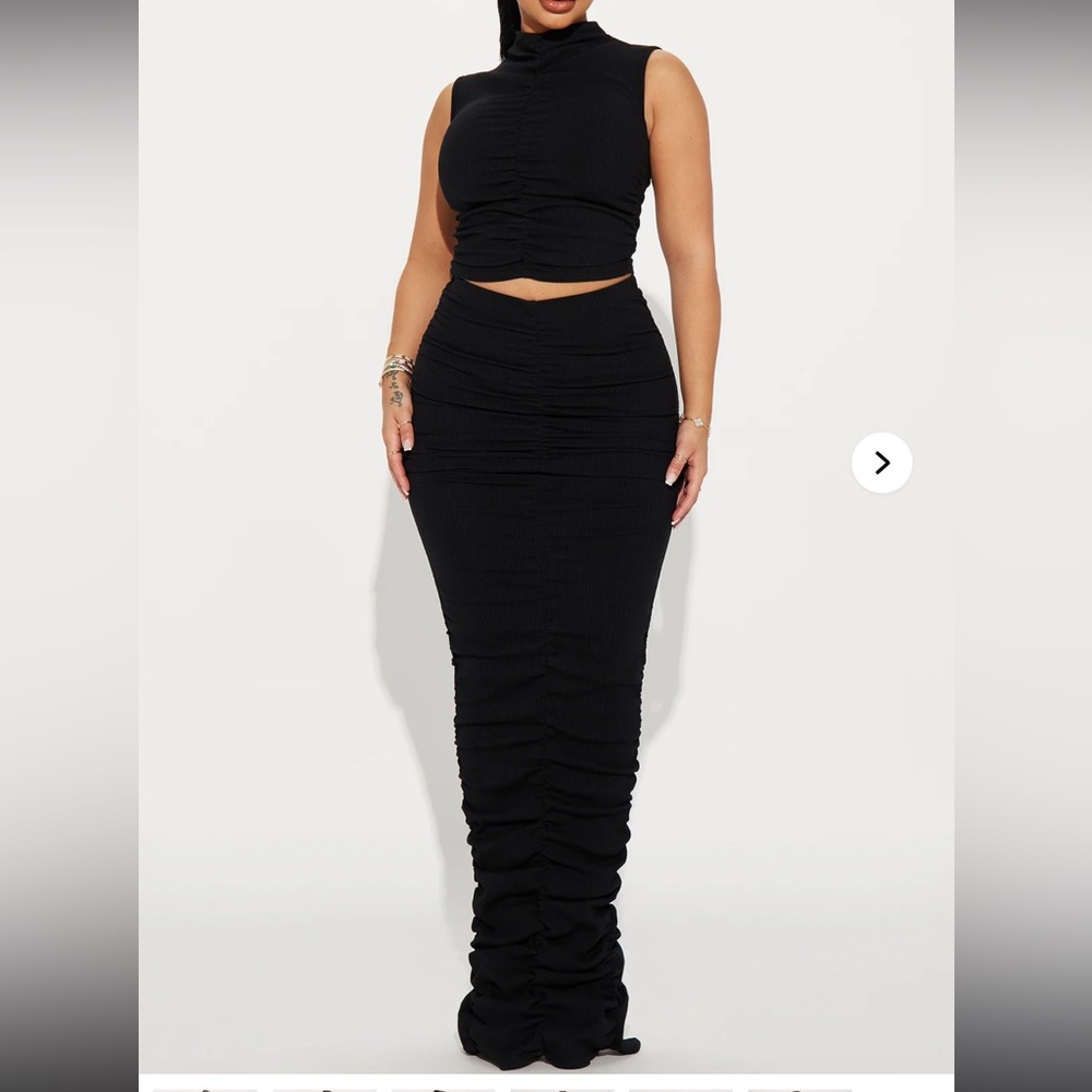 Snatched Two Piece Maxi Skirt Set